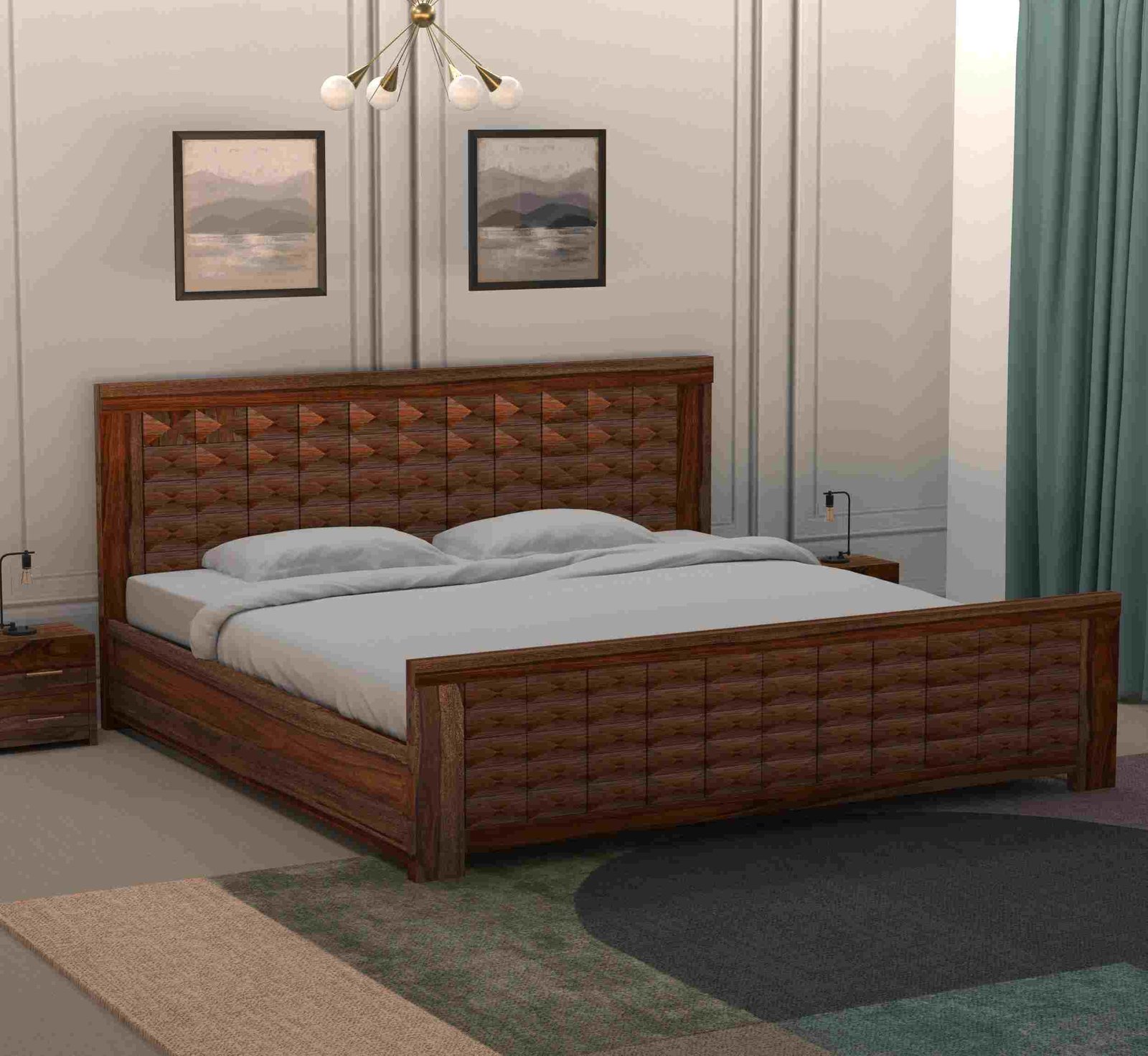 Premium Diamond Weave Bed