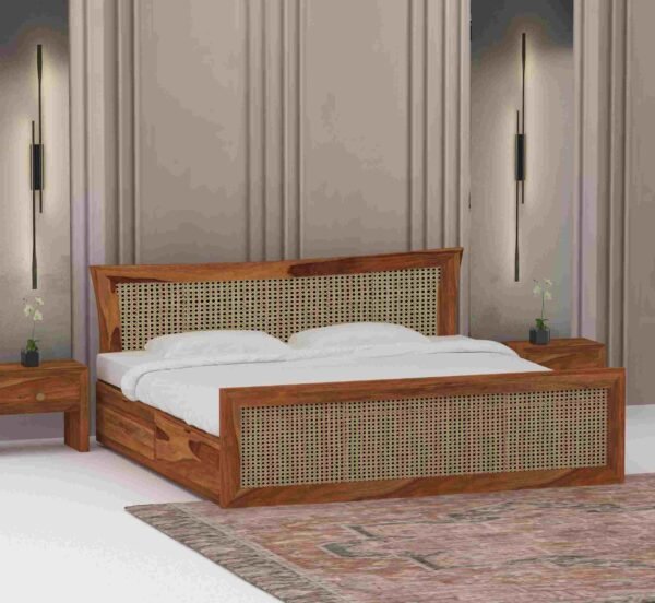 Rattan Luxe Bed