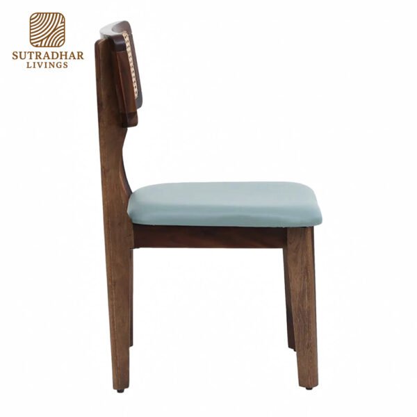 CaneCraft Solid Sheesham Wood Dining Set with Cushioned Cane Chairs - Image 5