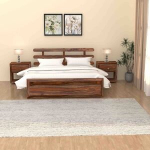 Timberline Bed – Solid Sheesham Wood
