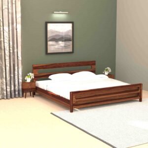 Orbit Bed – Solid Sheesham Wood