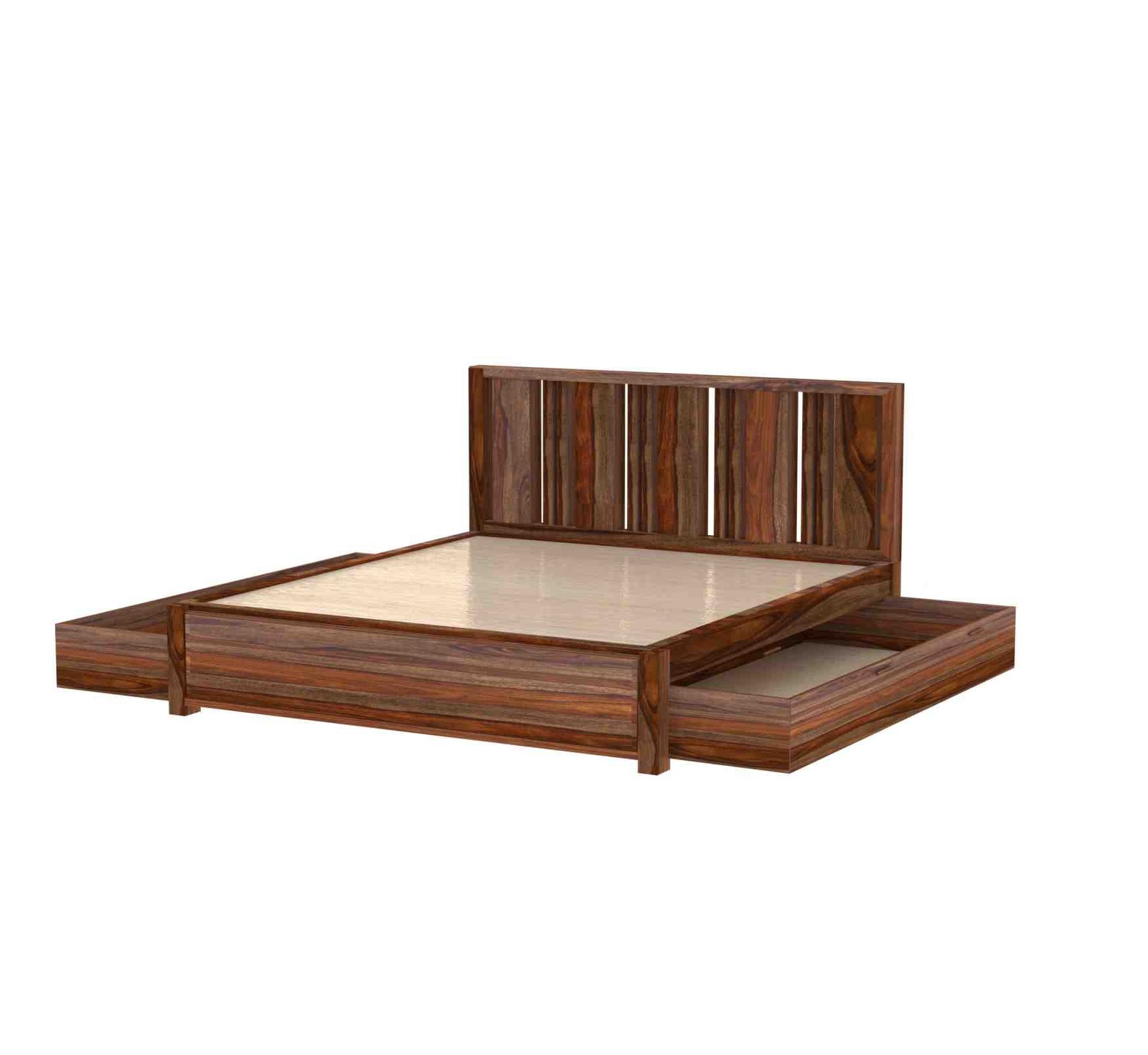 Oakline Bed – Solid Sheesham Wood - Image 2