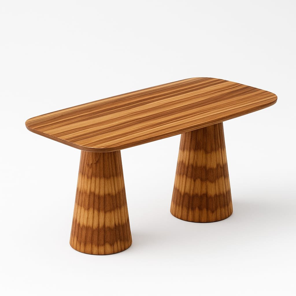 ConeCraft Sheesham Wood Dining Set - Image 4