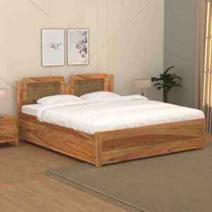 Premium Bed in Handcrafted Sheesham Wood