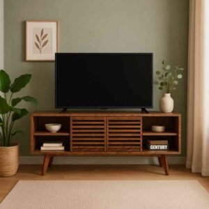 Vistaar TV Unit – Solid Sheesham Wood