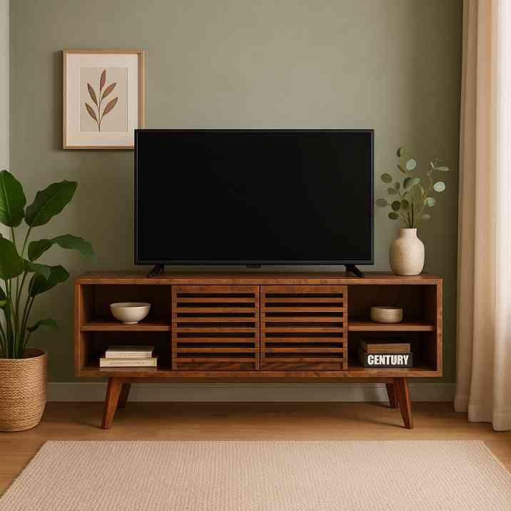 Vistaar TV Unit – Solid Sheesham Wood
