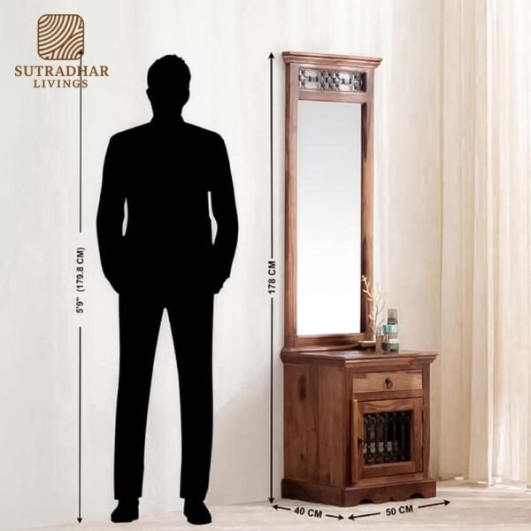 Heritage Sheesham Wood Dressing Unit - Image 2