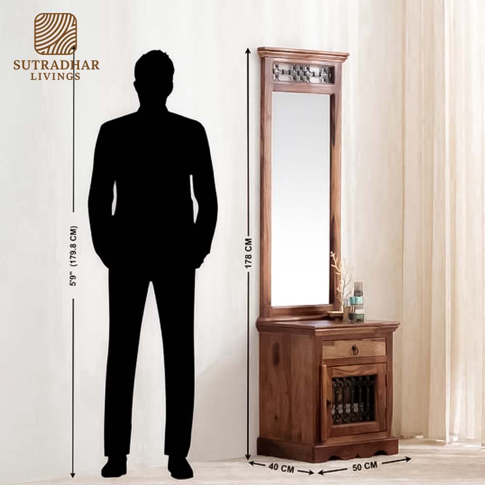 Heritage Sheesham Wood Dressing Unit - Image 2