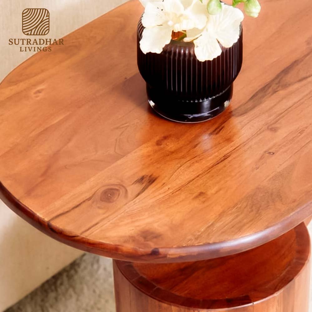 Orbit Mango Wood Side Table - Image 4