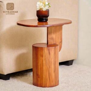 Orbit Mango Wood Side Table