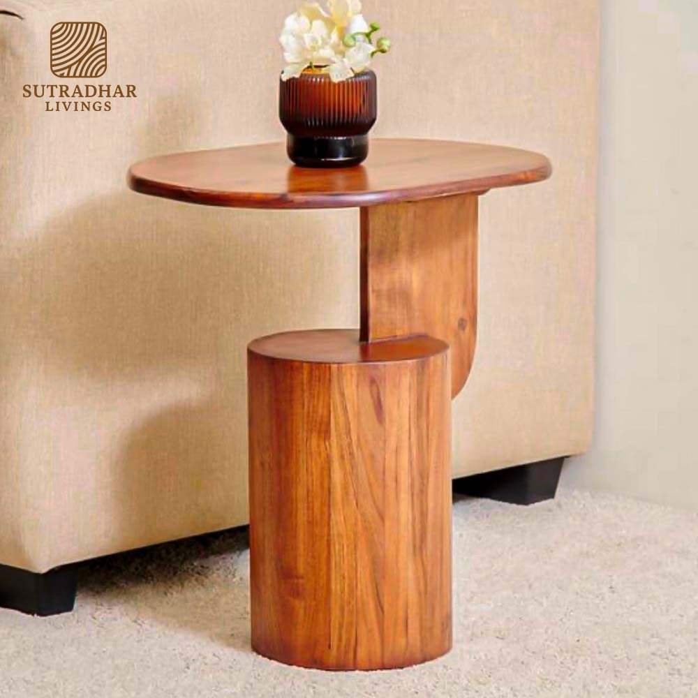 Orbit Mango Wood Side Table