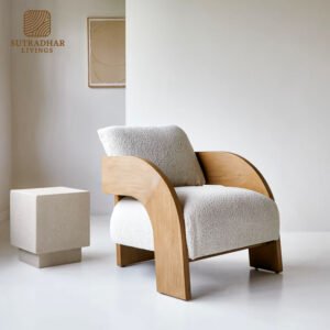 Nova Arch Lounge Chair Mango Wood – Modern Comfort Seating