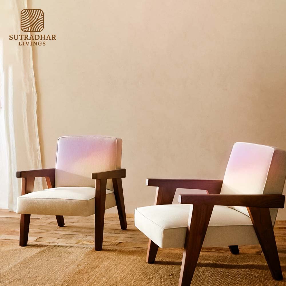 Oslo Wooden Lounge Chair Mango – Modern Minimalist Wooden Seating