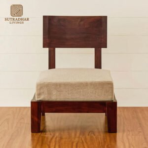 Sutradhar Livings Single Seater Sofa – Premium Wooden Frame & Cushion