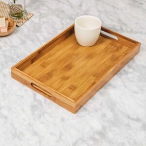 EcoServe Bamboo Tray – Premium Mango Wood