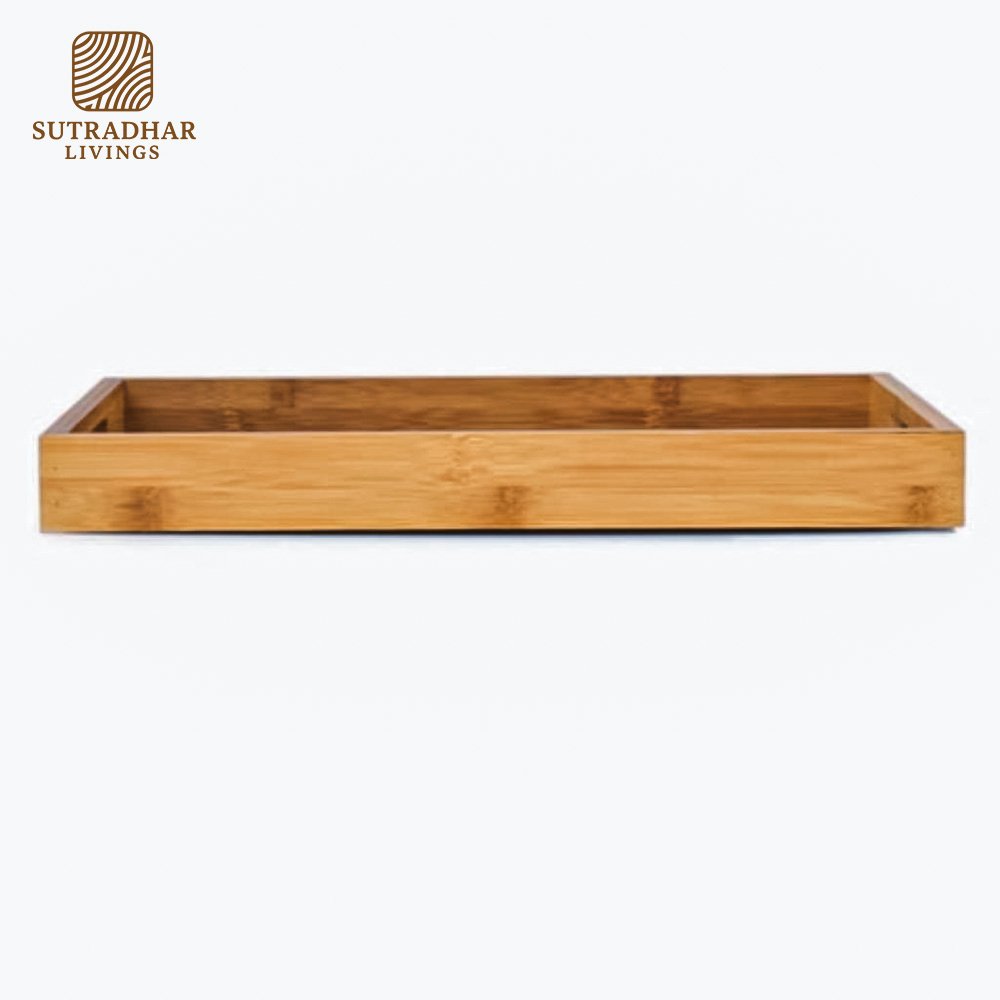 EcoServe Bamboo Tray – Premium Mango Wood - Image 2