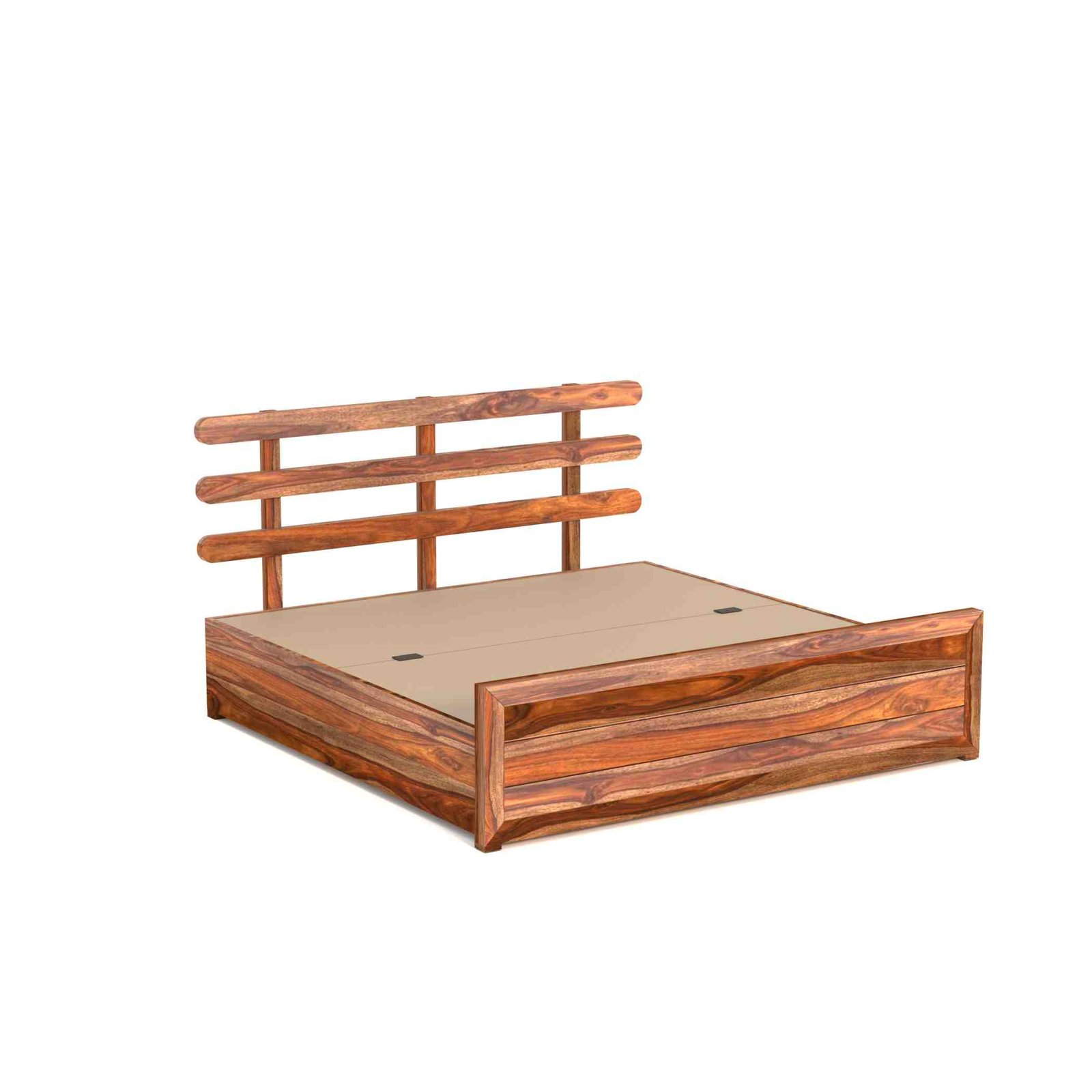 Vertex Bed – Solid Sheesham Wood - Image 4