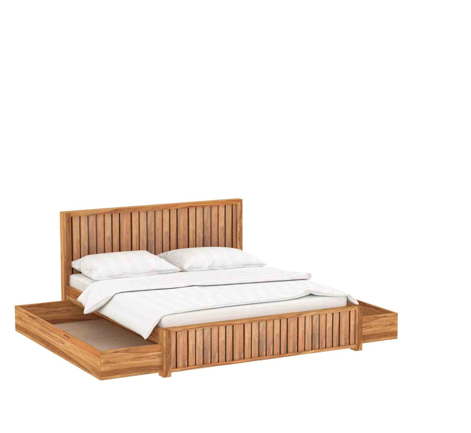Verano Bed – Elegant Sheesham Wood Design - Image 3