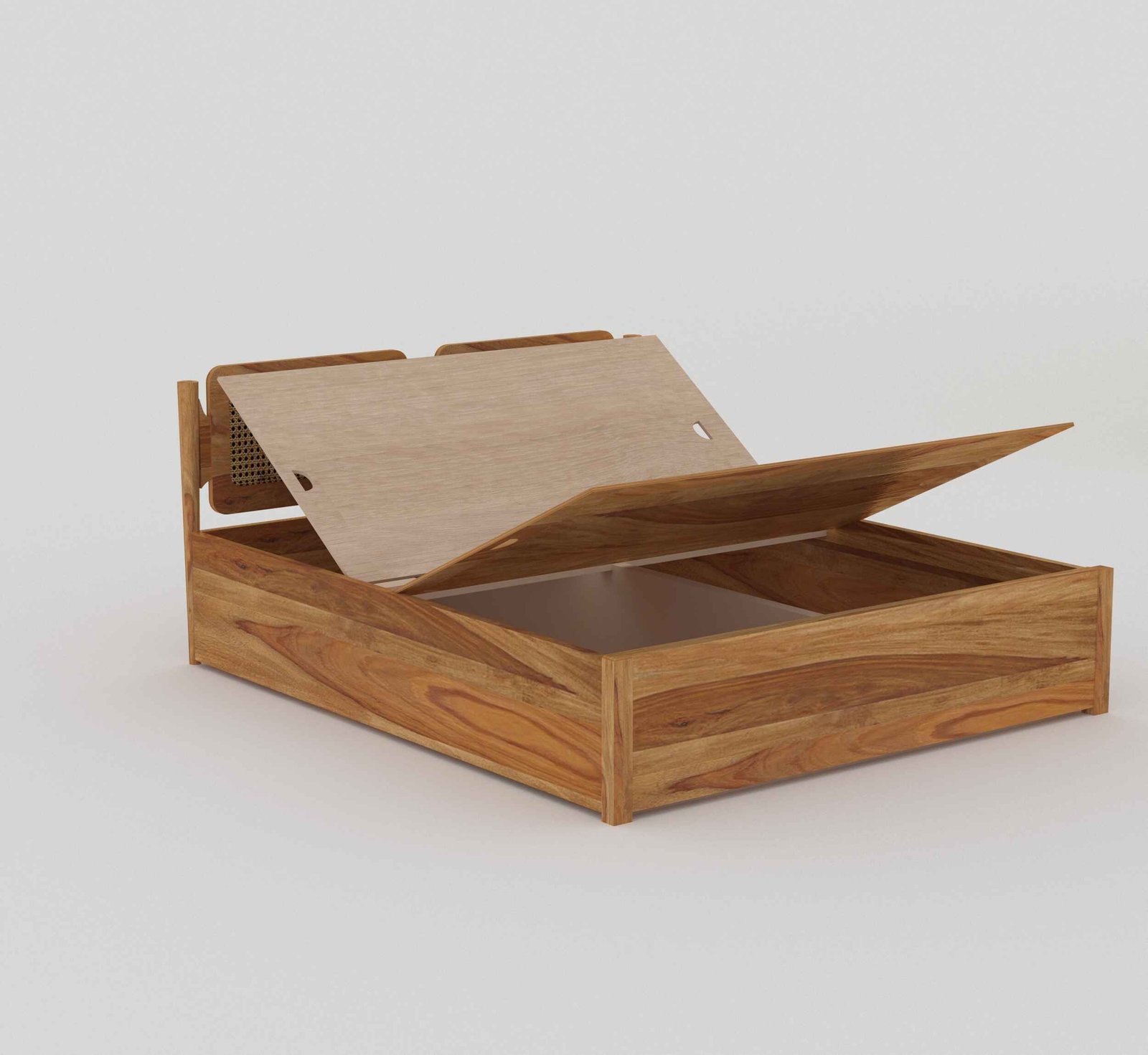 Premium Bed in Handcrafted Sheesham Wood - Image 3