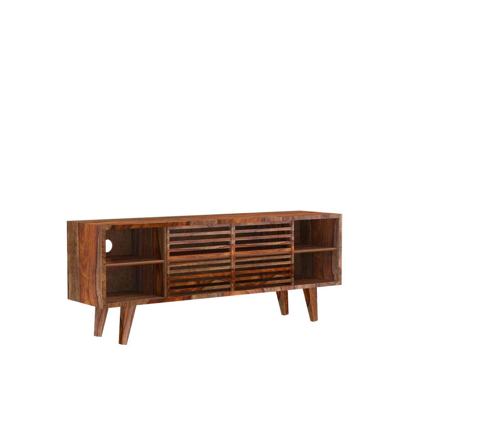 Vistaar TV Unit – Solid Sheesham Wood - Image 2