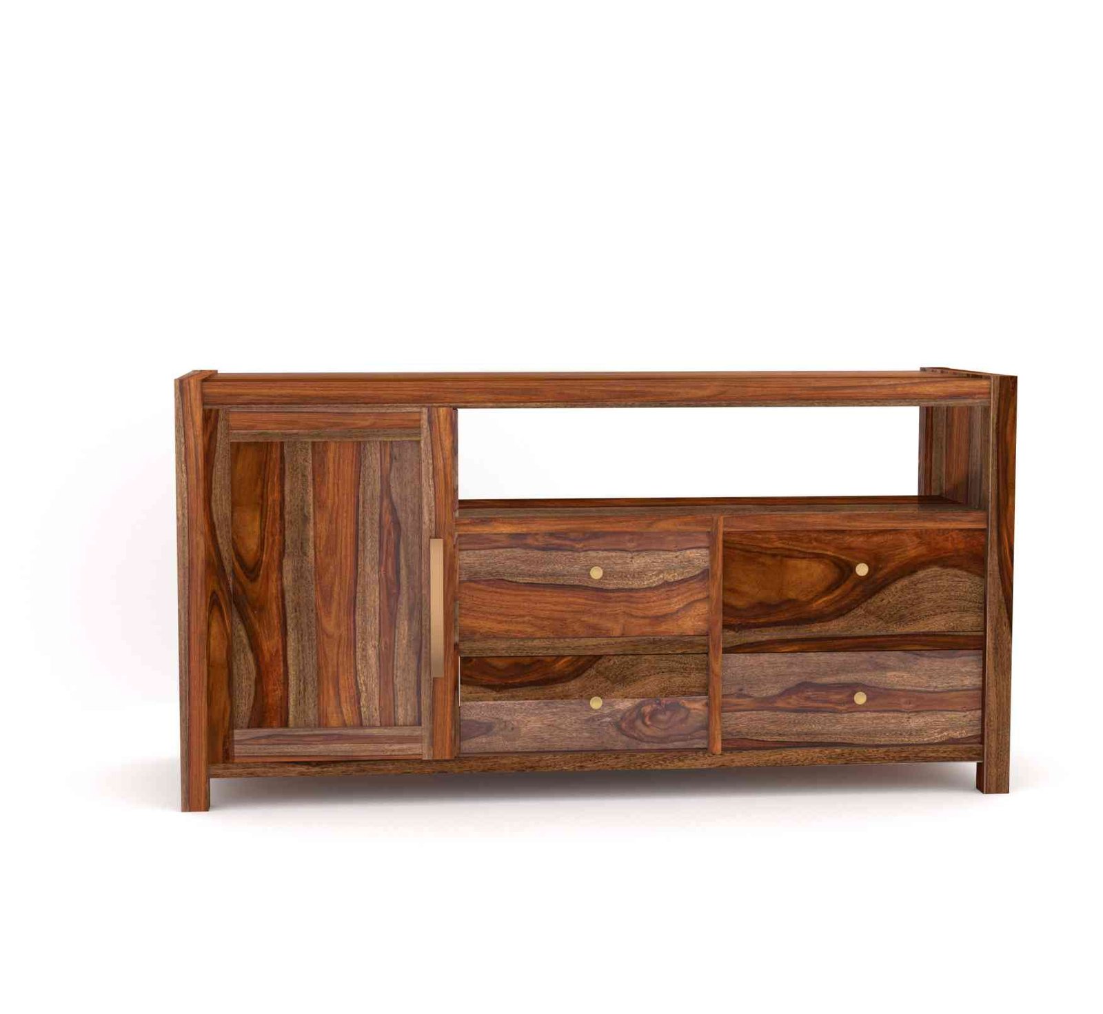 Heritage Grain TV Unit – Solid Sheesham Wood - Image 2