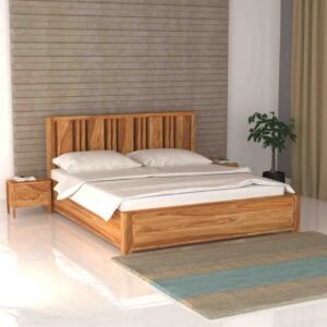 Oakline Bed – Solid Sheesham Wood