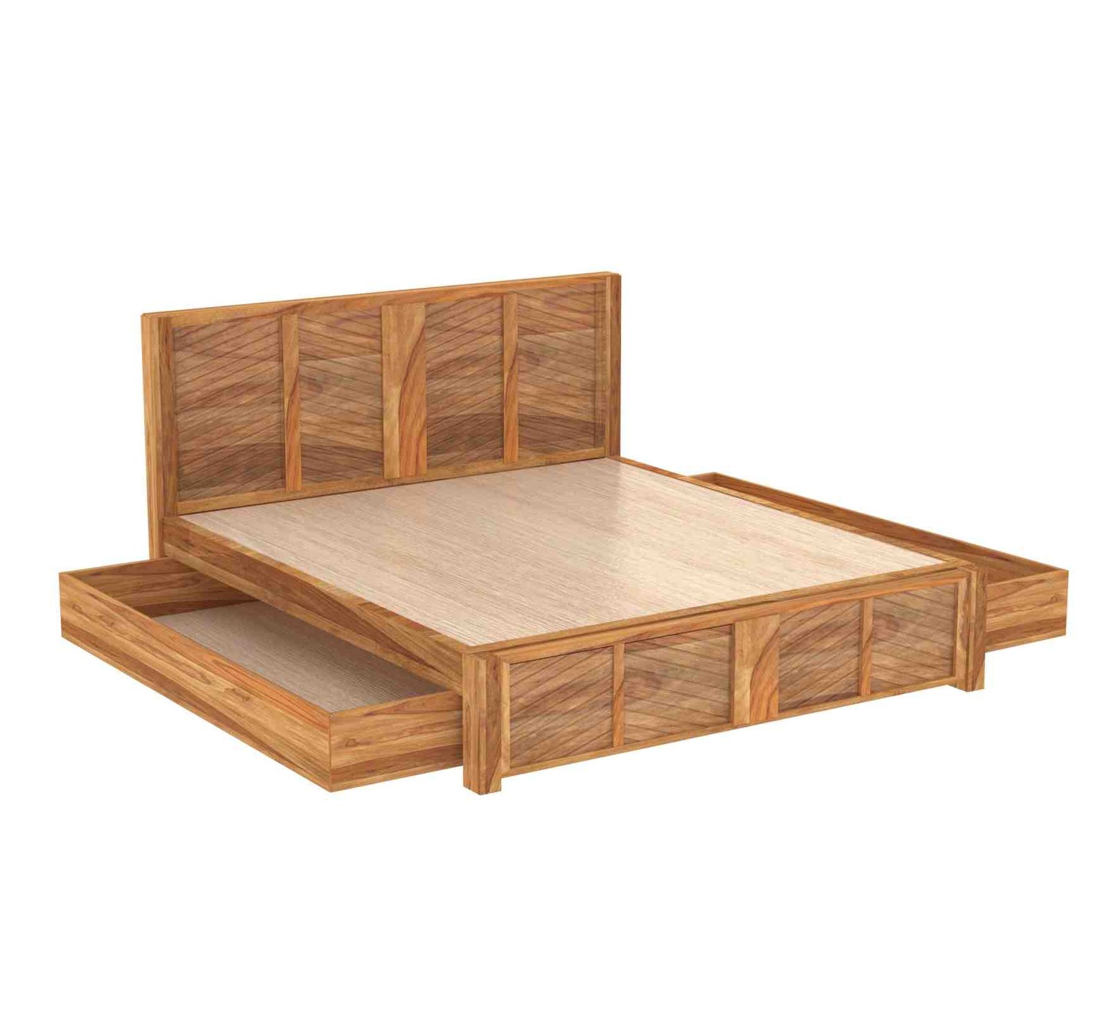 Crestwood Bed – Solid Sheesham Wood - Image 3