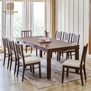 Urban Classico 8-Seater Dining Table – Solid Acacia Wood