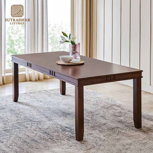 Urban Nest 6-Seater Dining Set – Solid Acacia Wood - Image 2