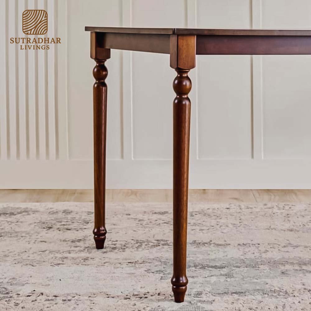 Vintage Spindle Dining Table – Premium Acacia Wood - Image 3