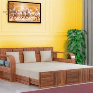 Verona Sofa Cum Bed – Premium Sheesam Wood, Stylish & Comfortable