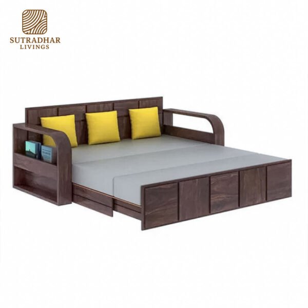 Verona Sofa Cum Bed – Premium Sheesam Wood, Stylish & Comfortable - Image 3