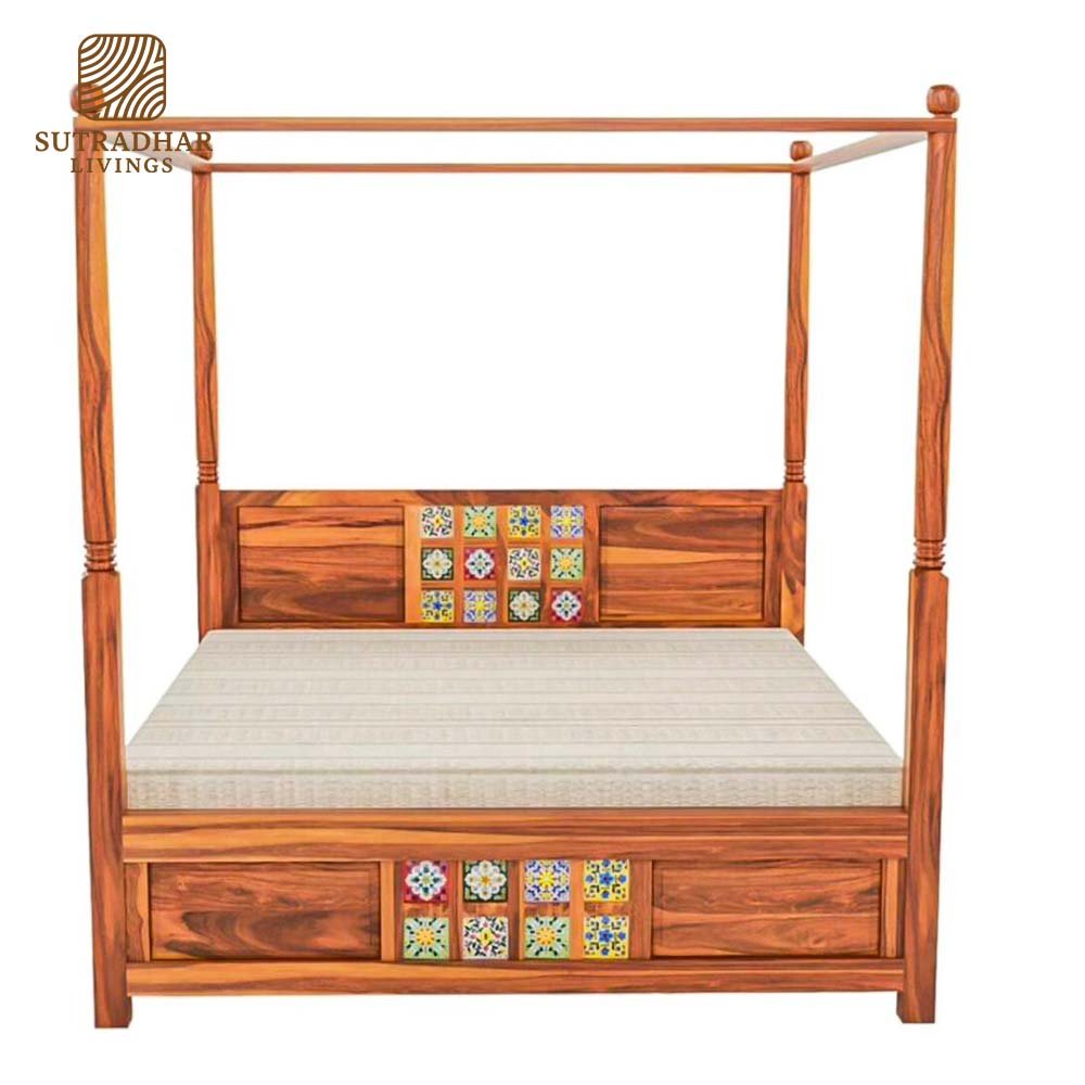 Heritage Tile Wooden Daybed - Image 2