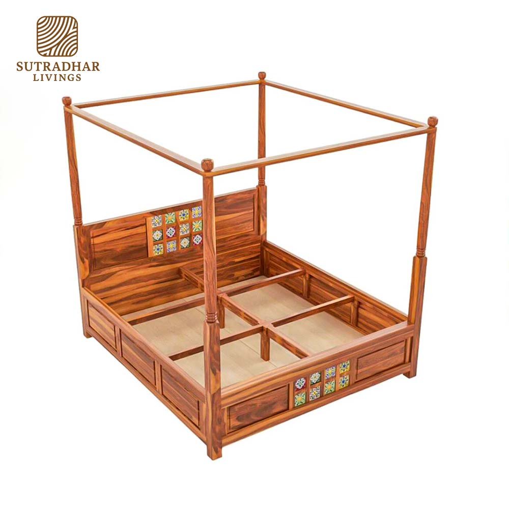 Heritage Tile Wooden Daybed - Image 5