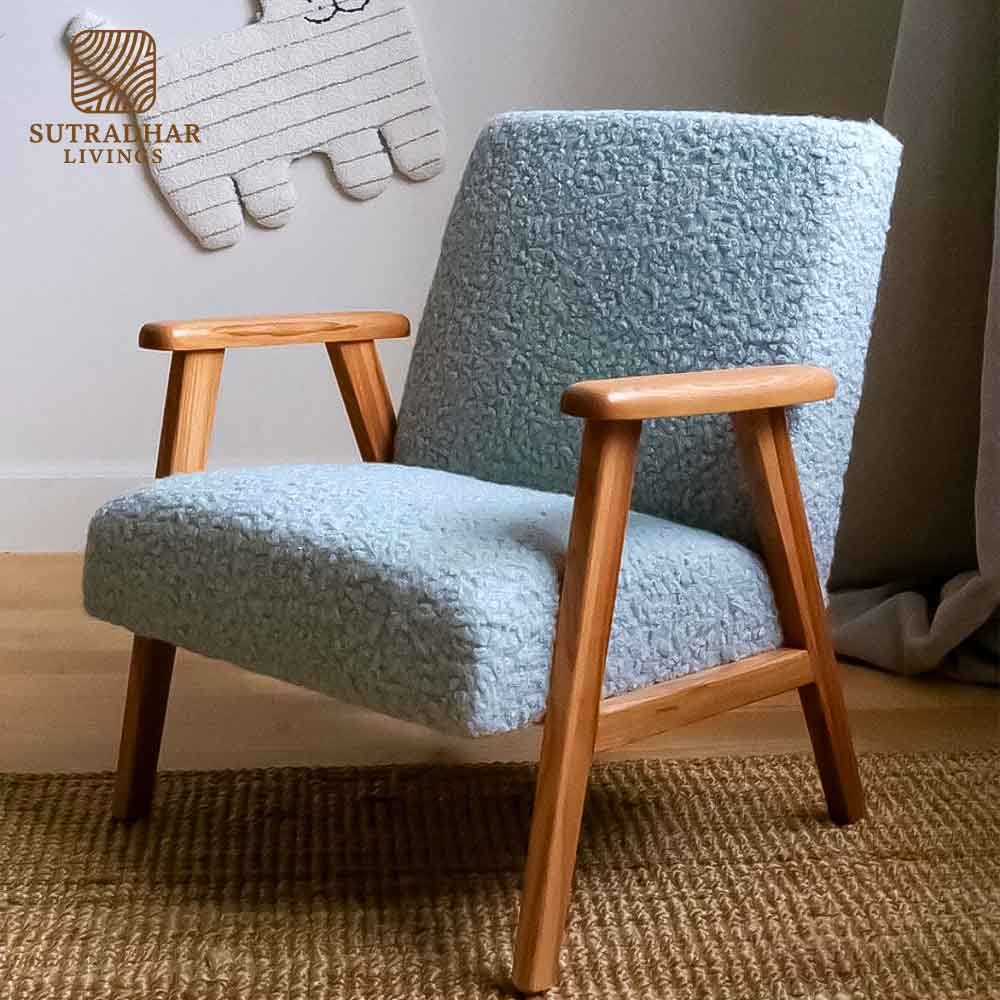 Snuggle Mini Lounge Chair for Kids – Mango - Image 3
