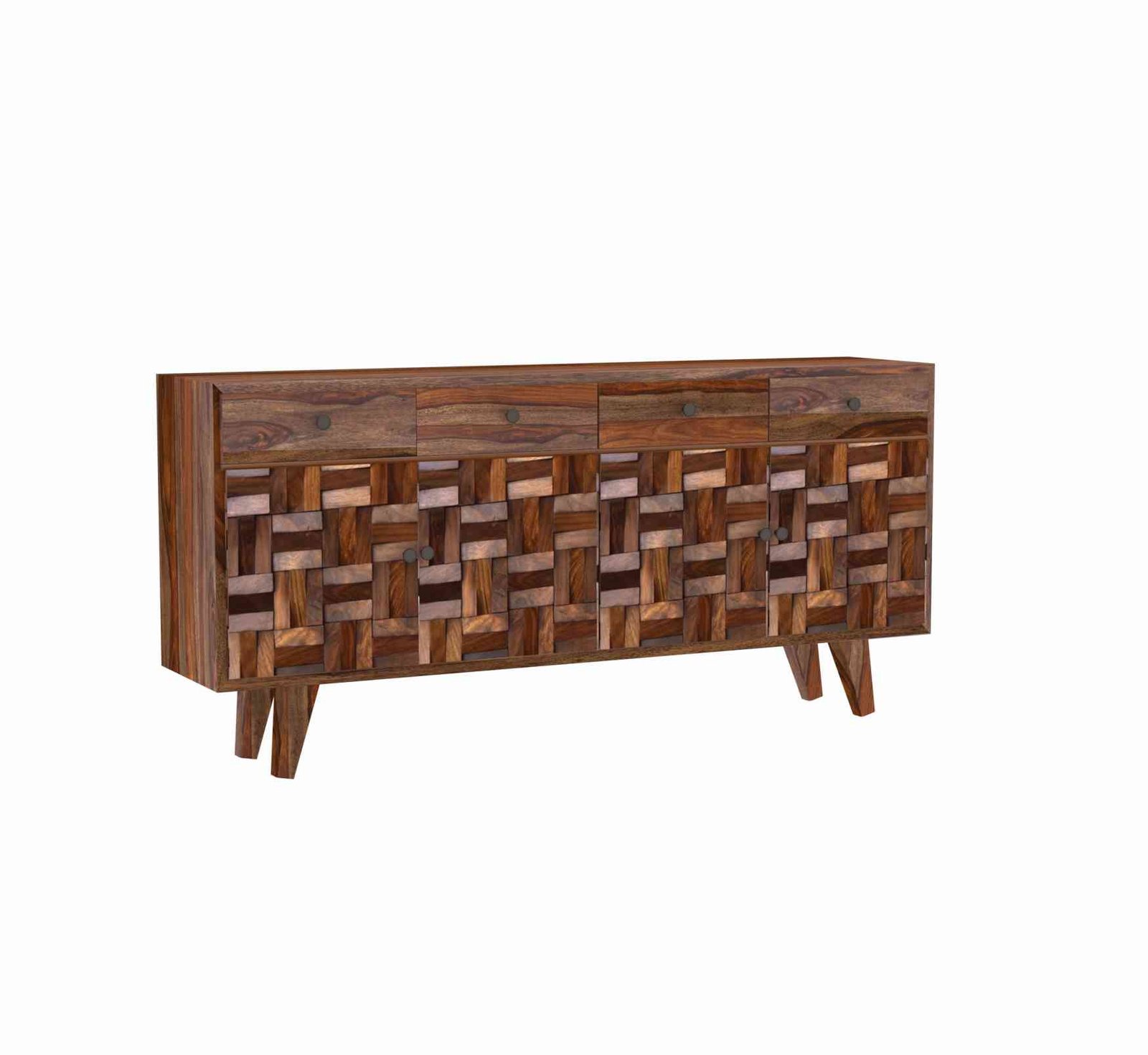 Orbit Sideboard – Contemporary Sheesham Wood - Image 3