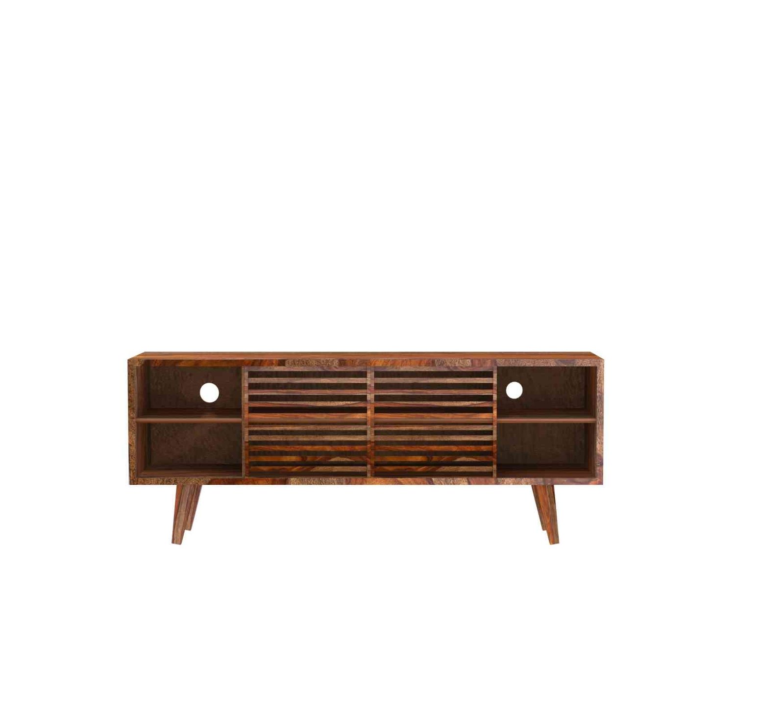 Vistaar TV Unit – Solid Sheesham Wood - Image 4