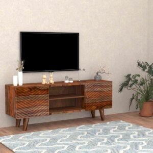 Modo TV Unit – Modern Sheesham Wood