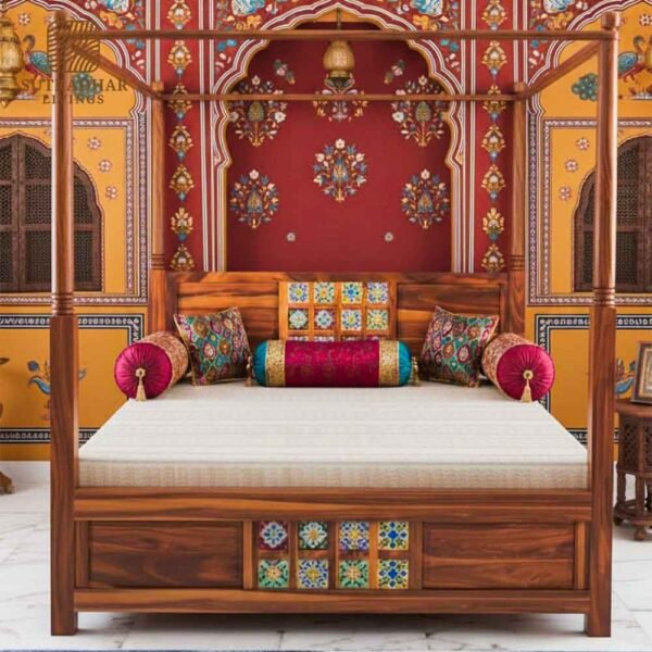Heritage Tile Wooden Daybed