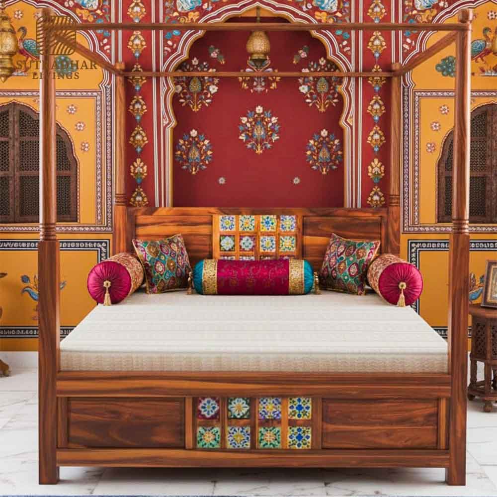 Heritage Tile Wooden Daybed