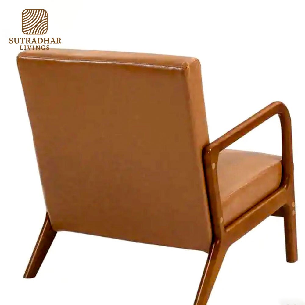 Verona Leatherette Lounge Chair Set – Mango (Set of 2) - Image 2