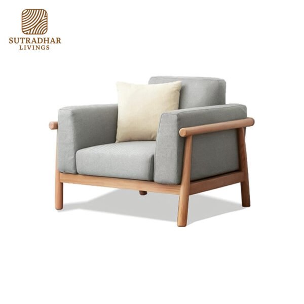 Bergen Contemporary 3-Seater Sofa – Mango Wood - Image 2