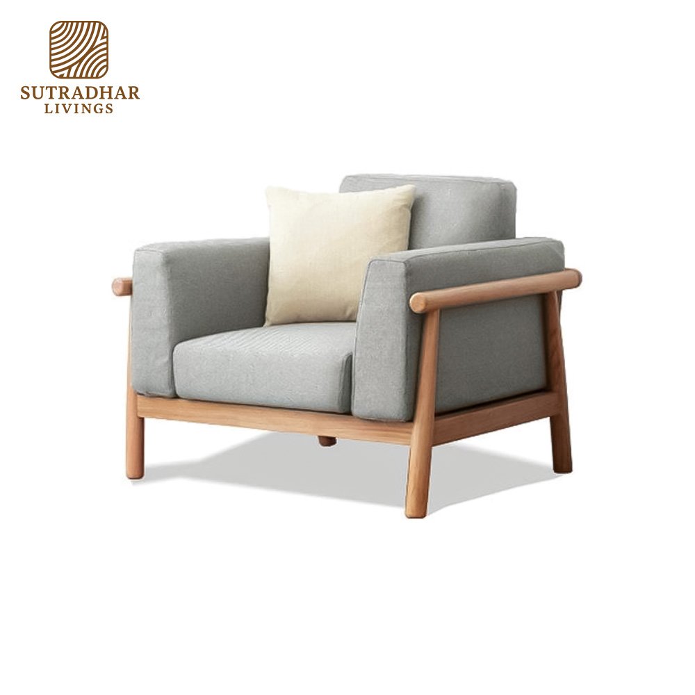 Bergen Contemporary 3-Seater Sofa – Mango Wood - Image 2