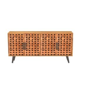 Lattice Weave Sideboard – Solid Sheesham Wood