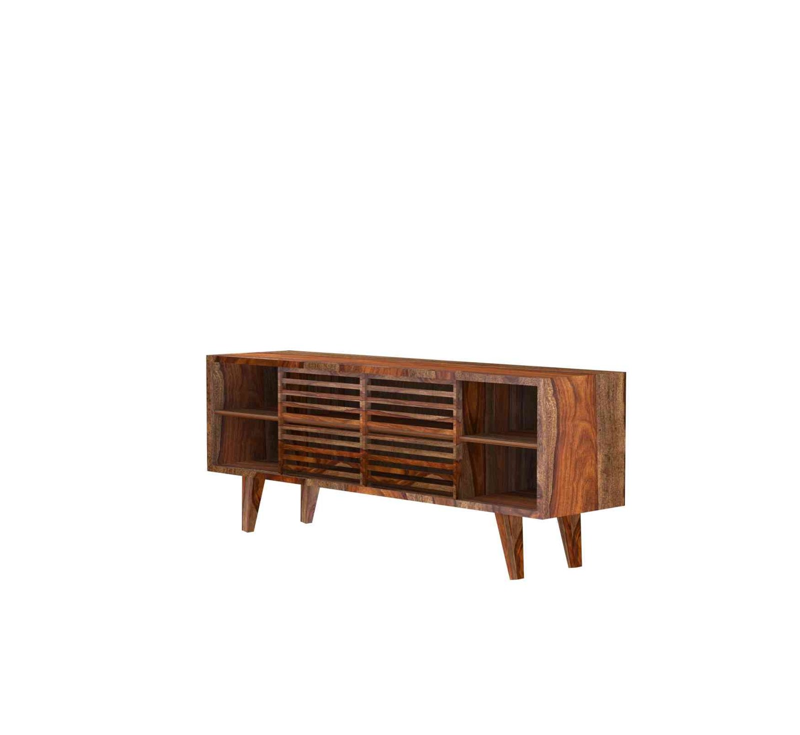 Vistaar TV Unit – Solid Sheesham Wood - Image 3