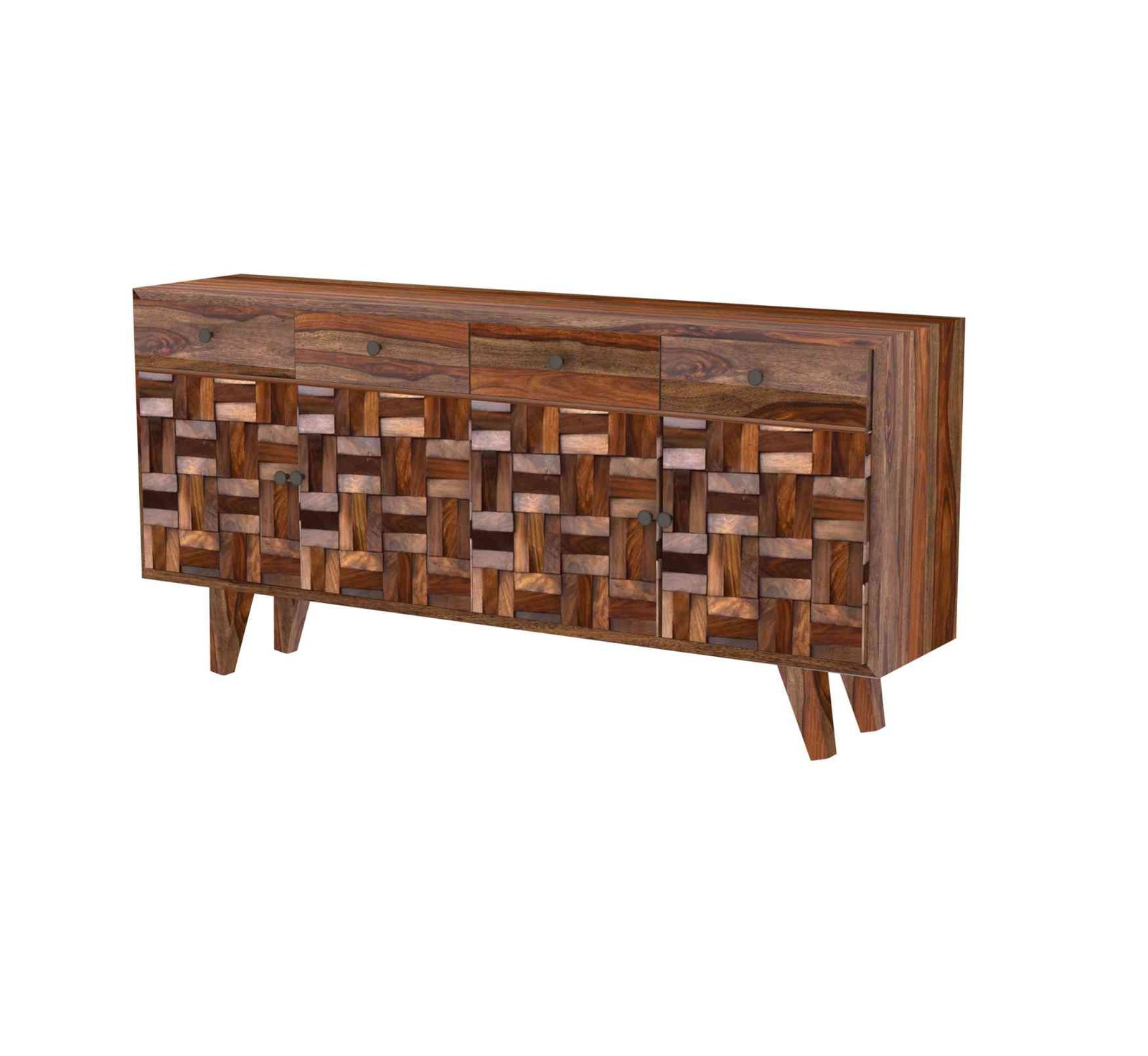 Orbit Sideboard – Contemporary Sheesham Wood - Image 2