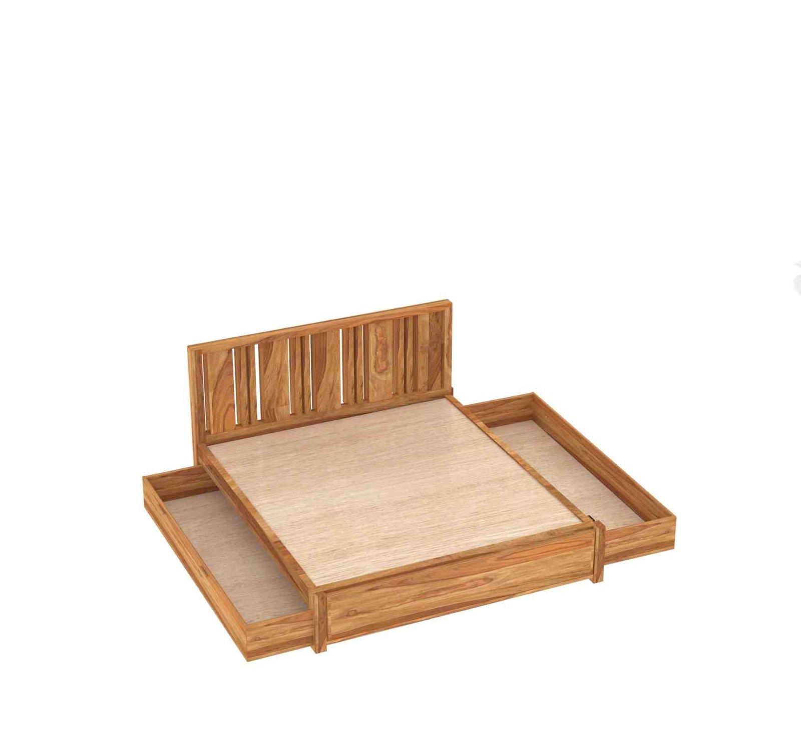 Oakline Bed – Solid Sheesham Wood - Image 4
