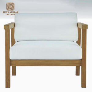 Aspen Open-Frame Lounge Chair – Mango Wood