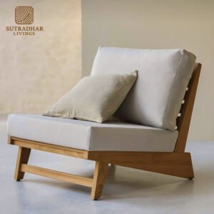 Sierra Slatted Lounge Chair – Mango Wood