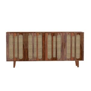 Orbit Cane Sideboard – Contemporary Sheesham Wood